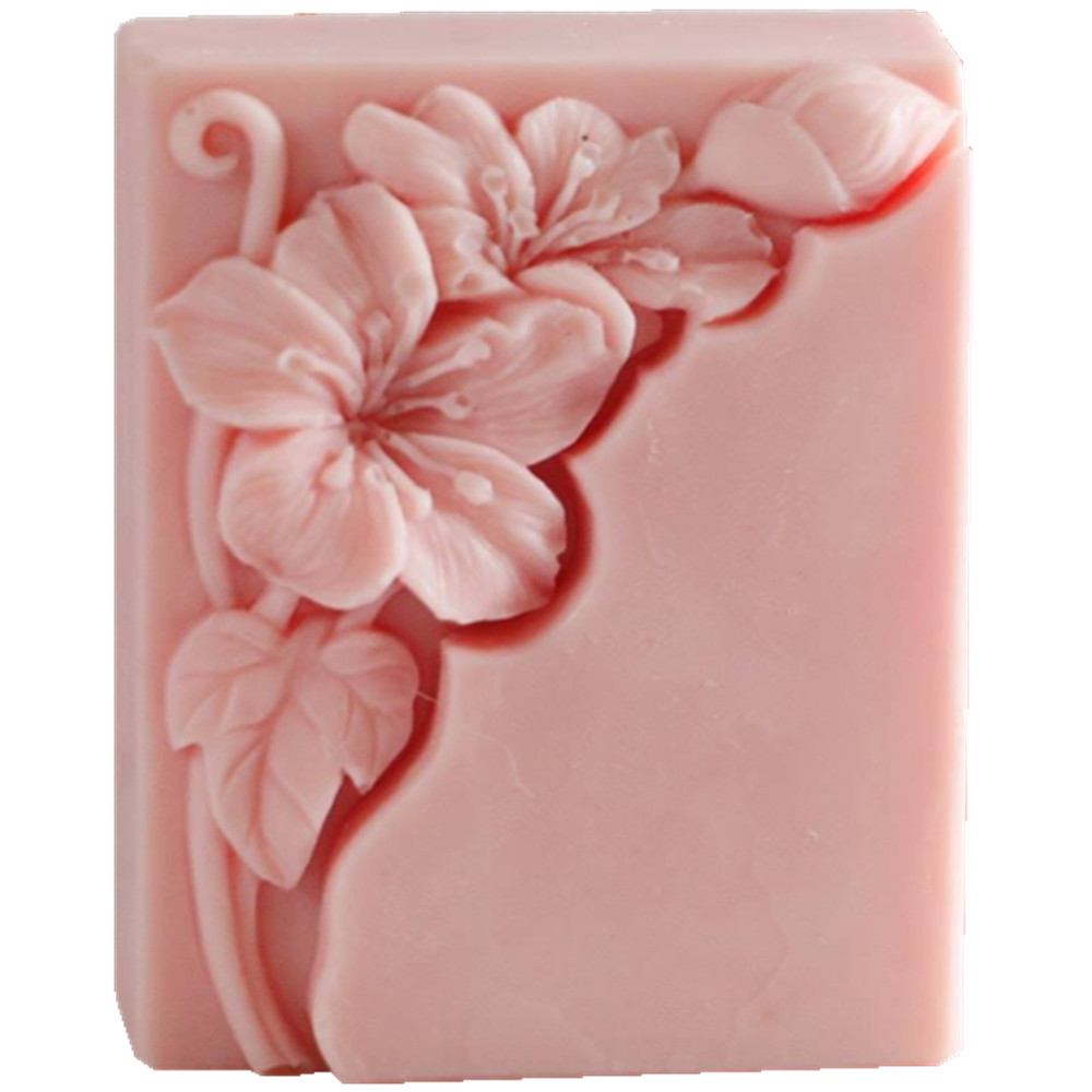 Soap Making Process - Ładna forma do mydła kwiatowego Prostokątna