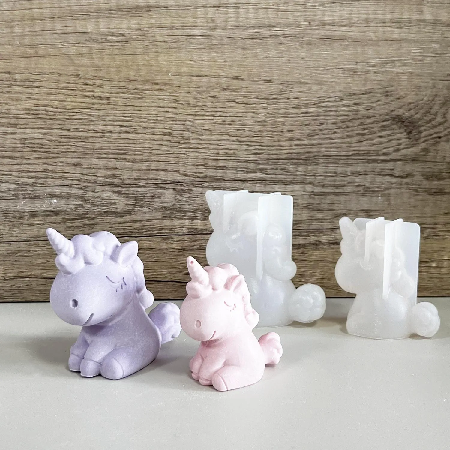 Soap Making Chemical - 3D Geometryczny Silikonowy Jednorożec Kot Jeleń