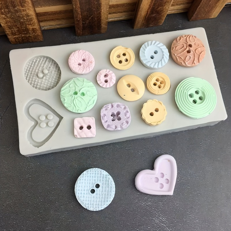 Soap Making Silicone Molds - Forma silikonowa do guzików, forma silikonowa