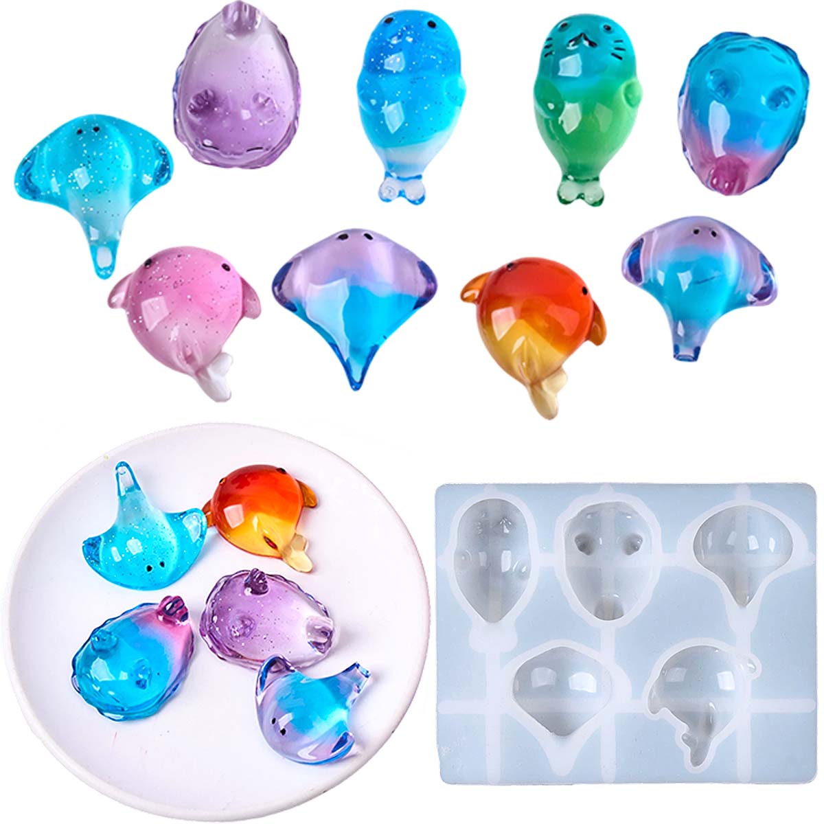 Soap Making Silicone Molds - Forma Silikonowa 3D Kawaii Manta Ray