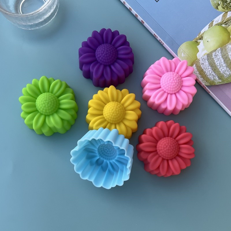 Soap Making Silicone Molds - 6-częściowy zestaw silikonowych foremek z motywem