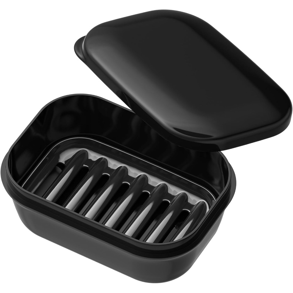 Soap Dish Draining - Wodoszczelny pojemnik na mydło z pokrywką