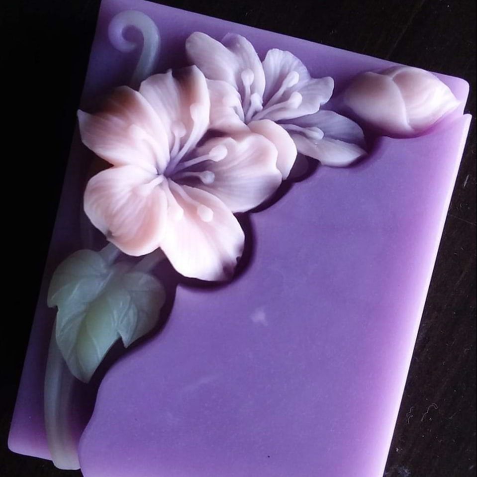 Ładna forma do mydła kwiatoweg – Soap Making Process recenzja i cena