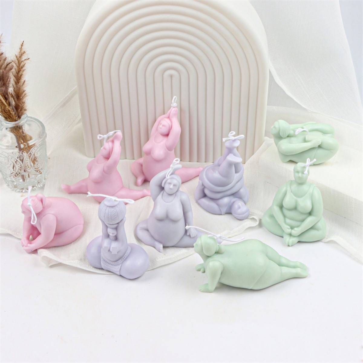 3D Lady Body świeca formy joga – Soap Making Chemical recenzja i cena