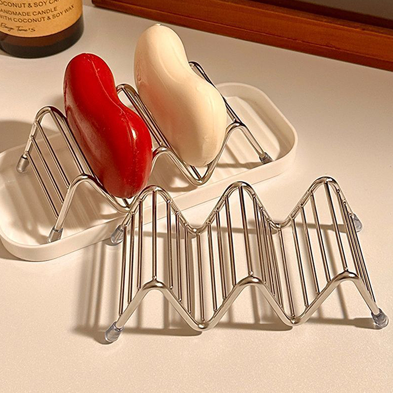 1 szt. Stalowy ociekacz na myd – Soap Dish Draining recenzja i cena