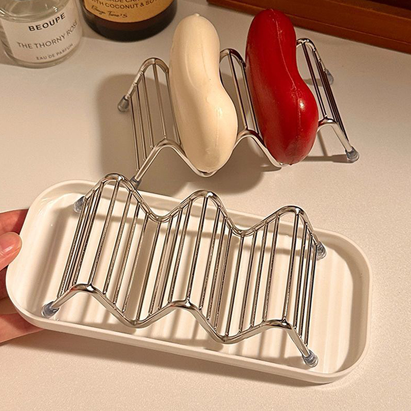 1 szt. Stalowy ociekacz na myd – Soap Dish Draining recenzja i cena