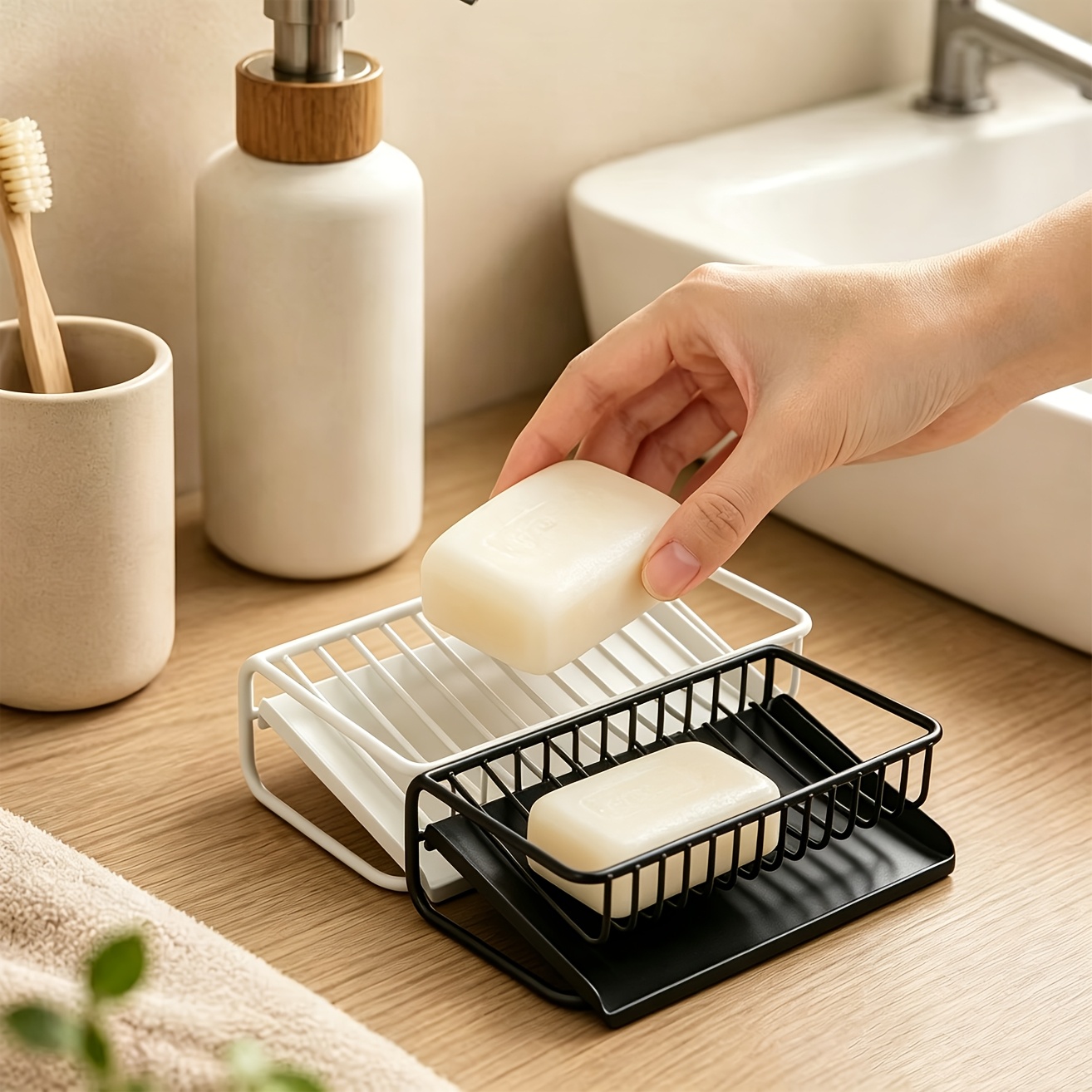 1 szt. Plastikowa mydelniczka  – Soap Dish Draining recenzja i cena