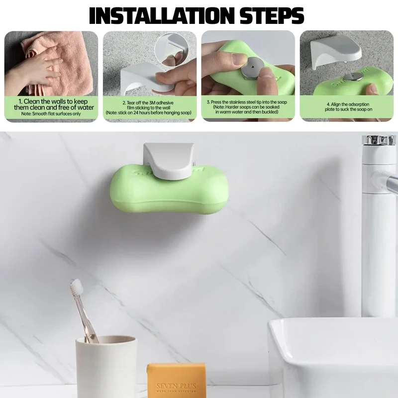 Magnetyczny uchwyt na mydło, p – Soap Dish Draining recenzja i cena